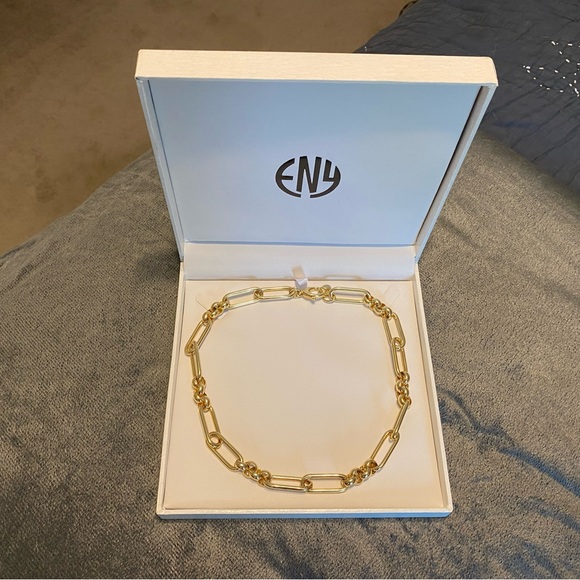 EFFY ENY 14K Goldplated Paperclip Necklace - Picture 9 of 12